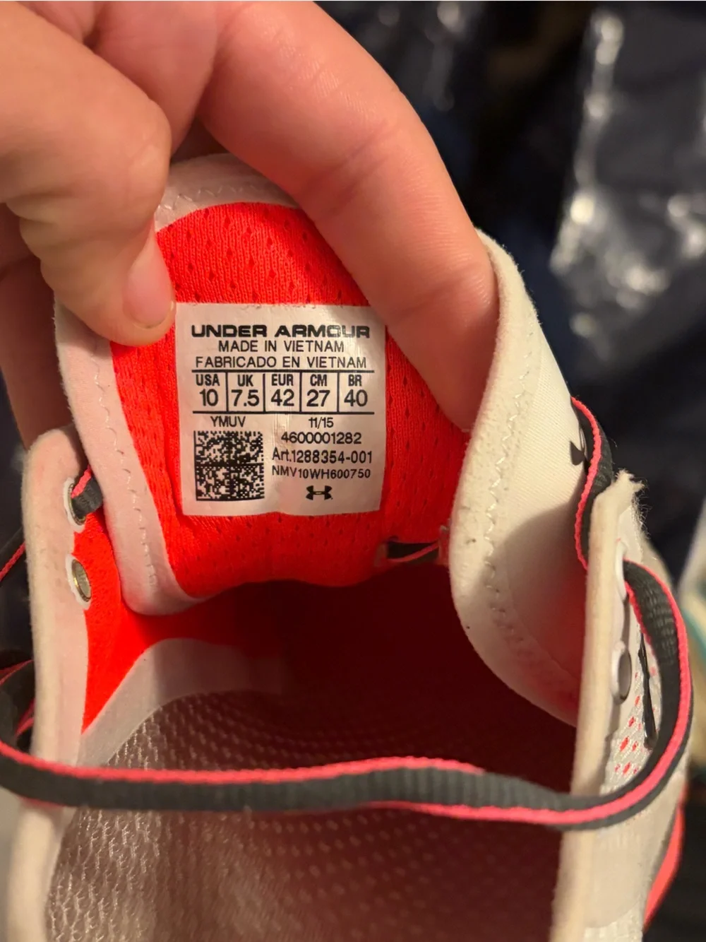 Under Armour Pink and Gray Athletic Running Shoes
